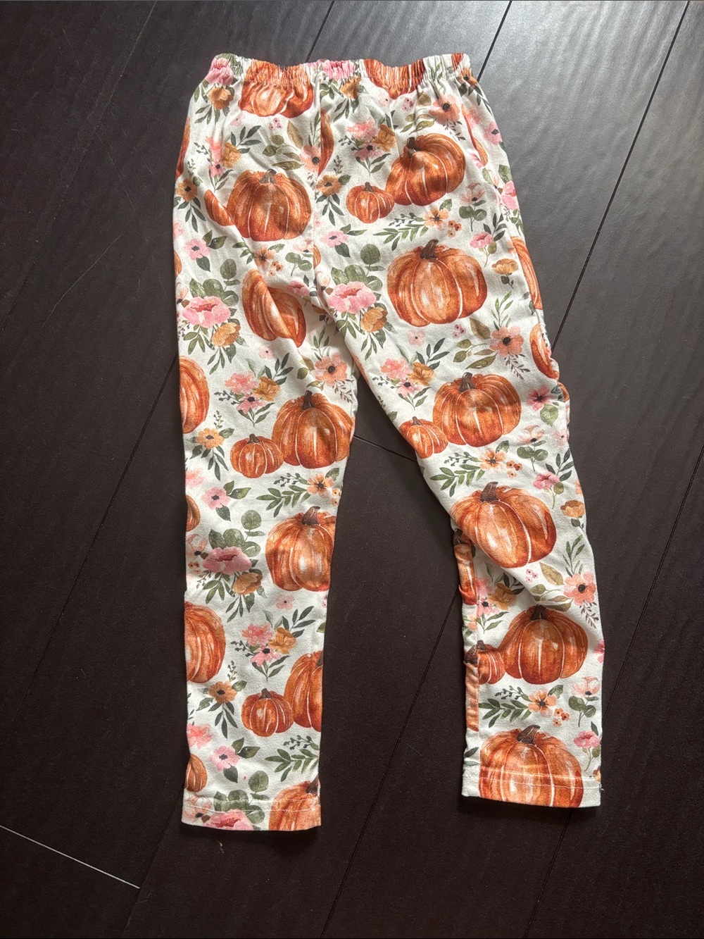 Marie Nicole Pumpkin Spice Green Ruffle Sleeve Top & Pumpkin Print Leggings Set - Picture 8 of 8